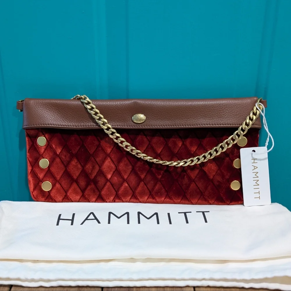 NWT Hammitt Monarch Velvet Invitation Clutch - Picture 2 of 11